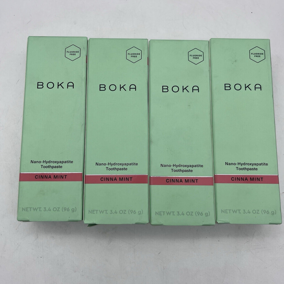Nano Hydroxyapatite Fluoride-Free Toothpaste Cinna Mint 3.4oz - 4 Pack