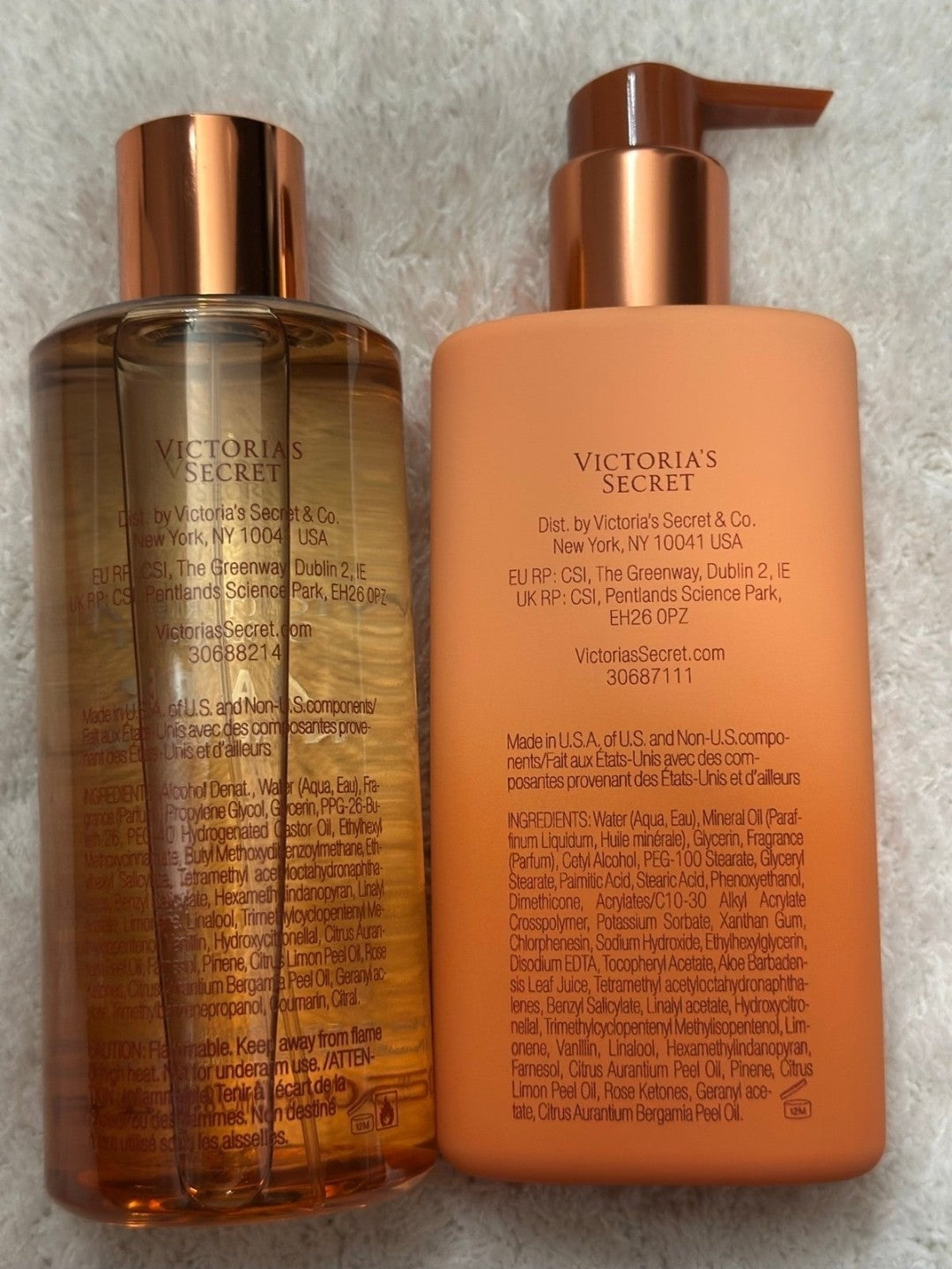Victoria's Secret Bare Nectar Body Mist & Lotion Set - Fragrance Gift