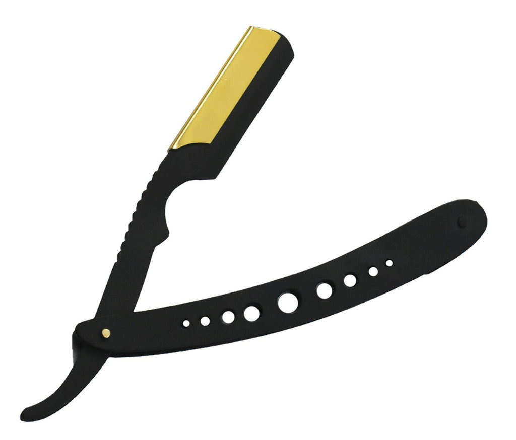 Professional Barber Straight Edge Razor with 100 Blades - Folding Shaving Knife