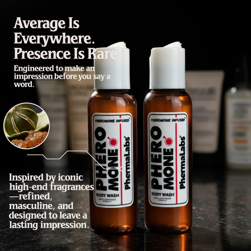 Men's Pheromone Body Wash - 2-Pack, Luxury Scented, Confidence Boost