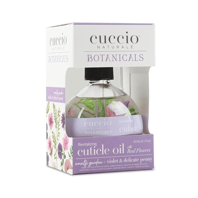 Revitalizing Cuticle Oil with Real Flowers 2.1oz - Nourishing Nail Care