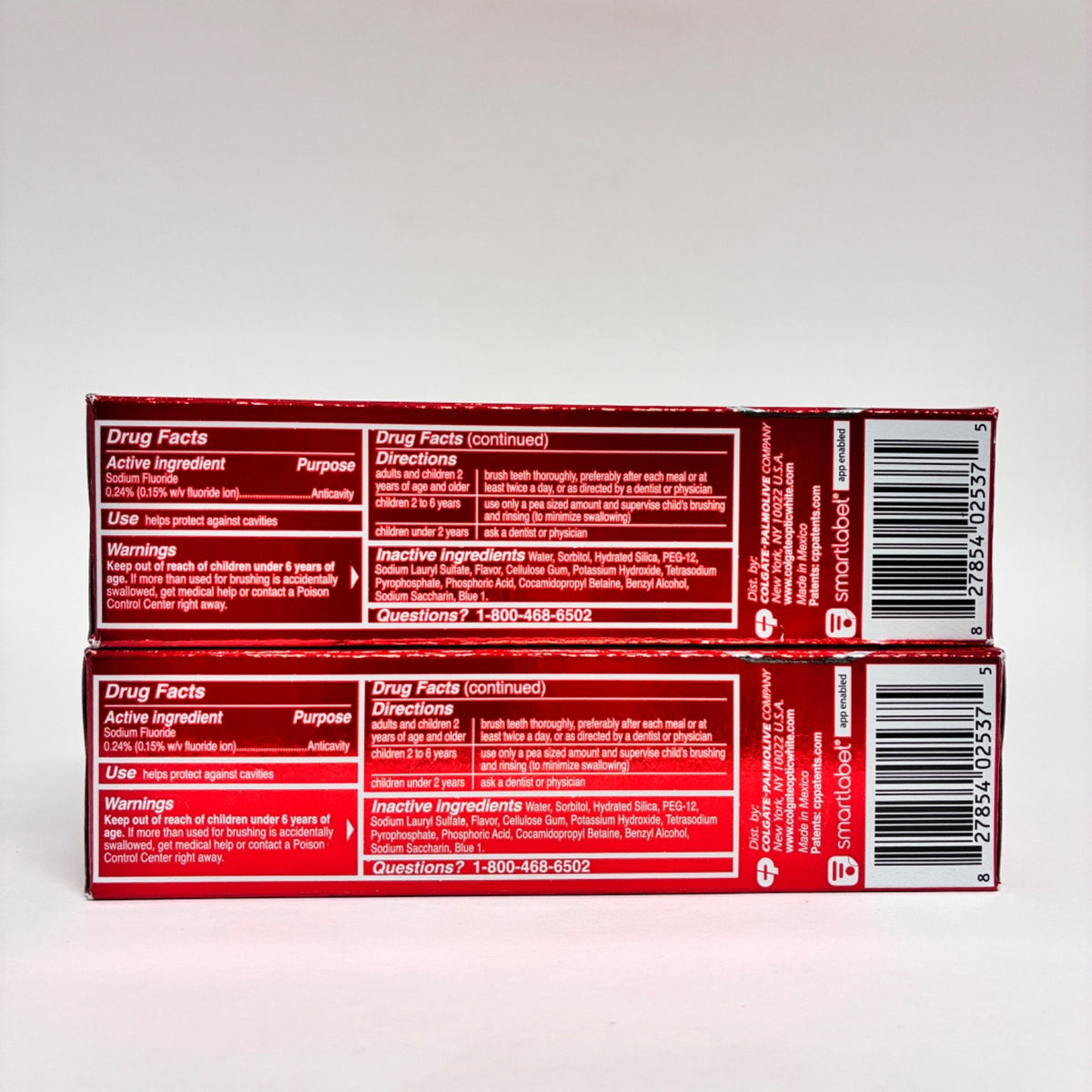 2 Pack Colgate Optic White Stain Fighter Toothpaste Fresh Mint Gel 3.8oz
