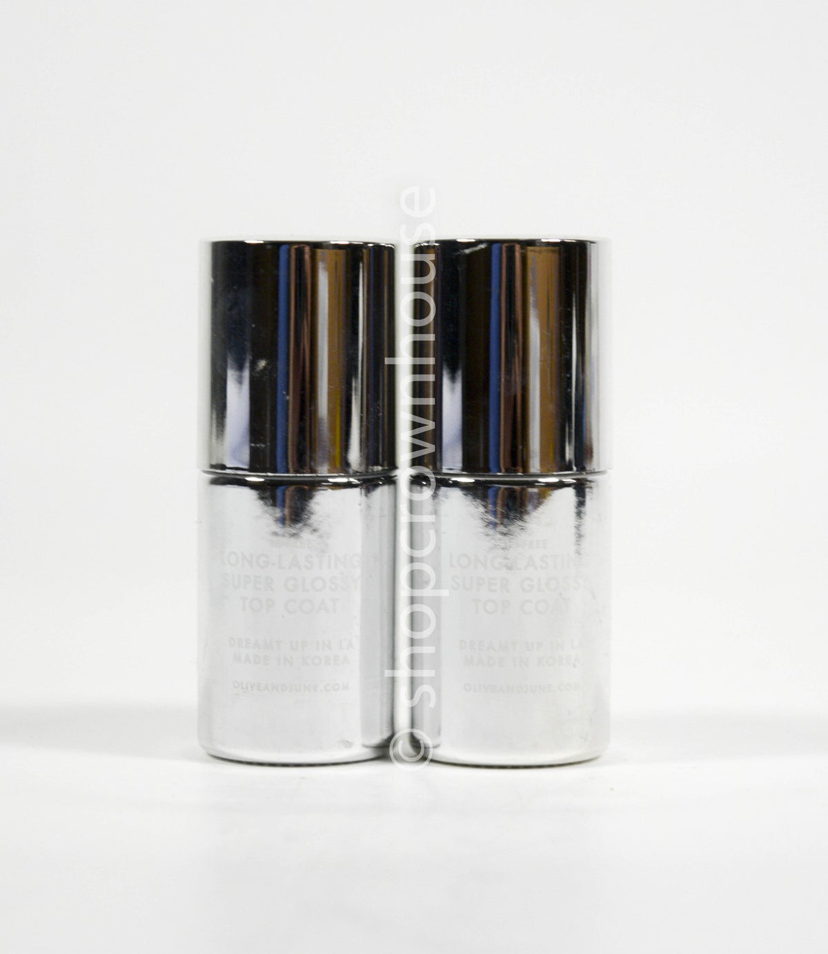 Olive & June Long Lasting Glossy Nail Top Coat 0.46 oz - Set of 2