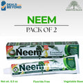 Neem Toothpaste 2 Pack - Fluoride-Free Herbal Oral Care for Teeth & Gums
