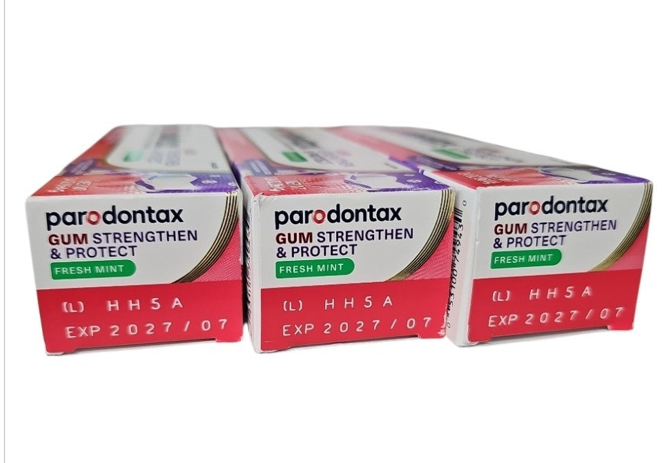3-Pack Mint Toothpaste for Gum Strengthening and Plaque Protection - 3.4 oz