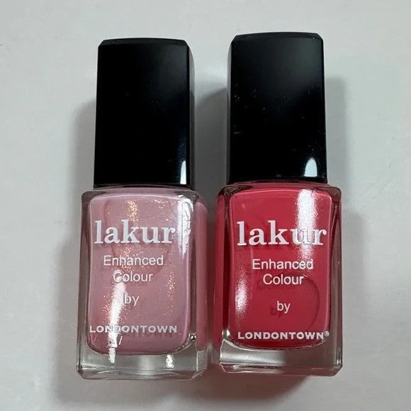 LONDONTOWN Queen of Hearts Pink Nail Polish Manicure Set with Nail Art Tools