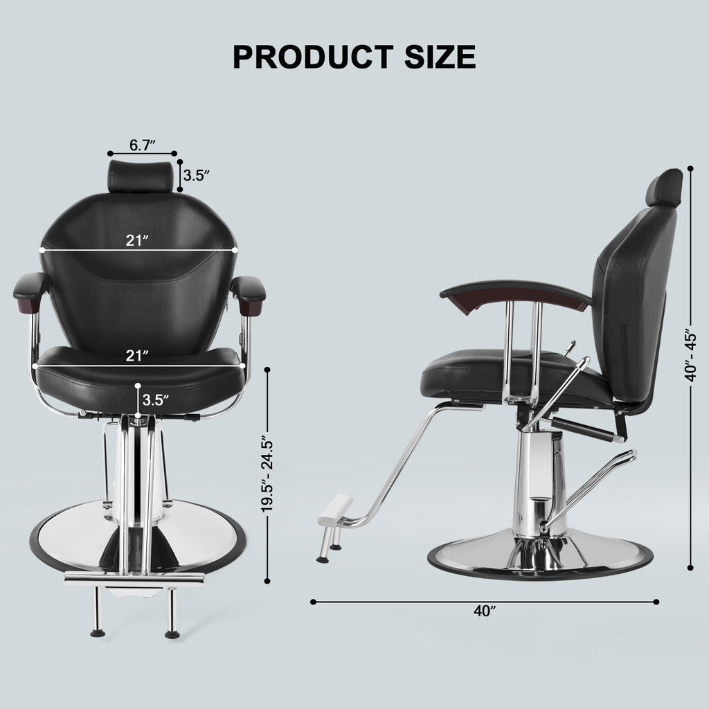 All Purpose Hydraulic Barber Chair for Salon Spa Hair Styling & Beauty
