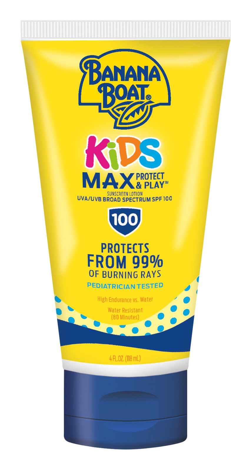 Kids Sunblock Lotion SPF 100 Water-Resistant 4oz Sun Protection for Children