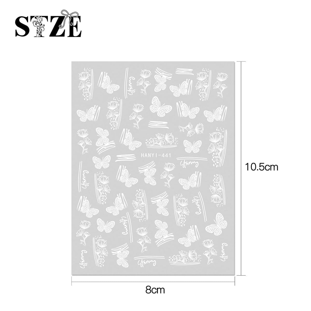 Spring Flower Nail Art Stickers Set - Self-Adhesive Decals for Nails