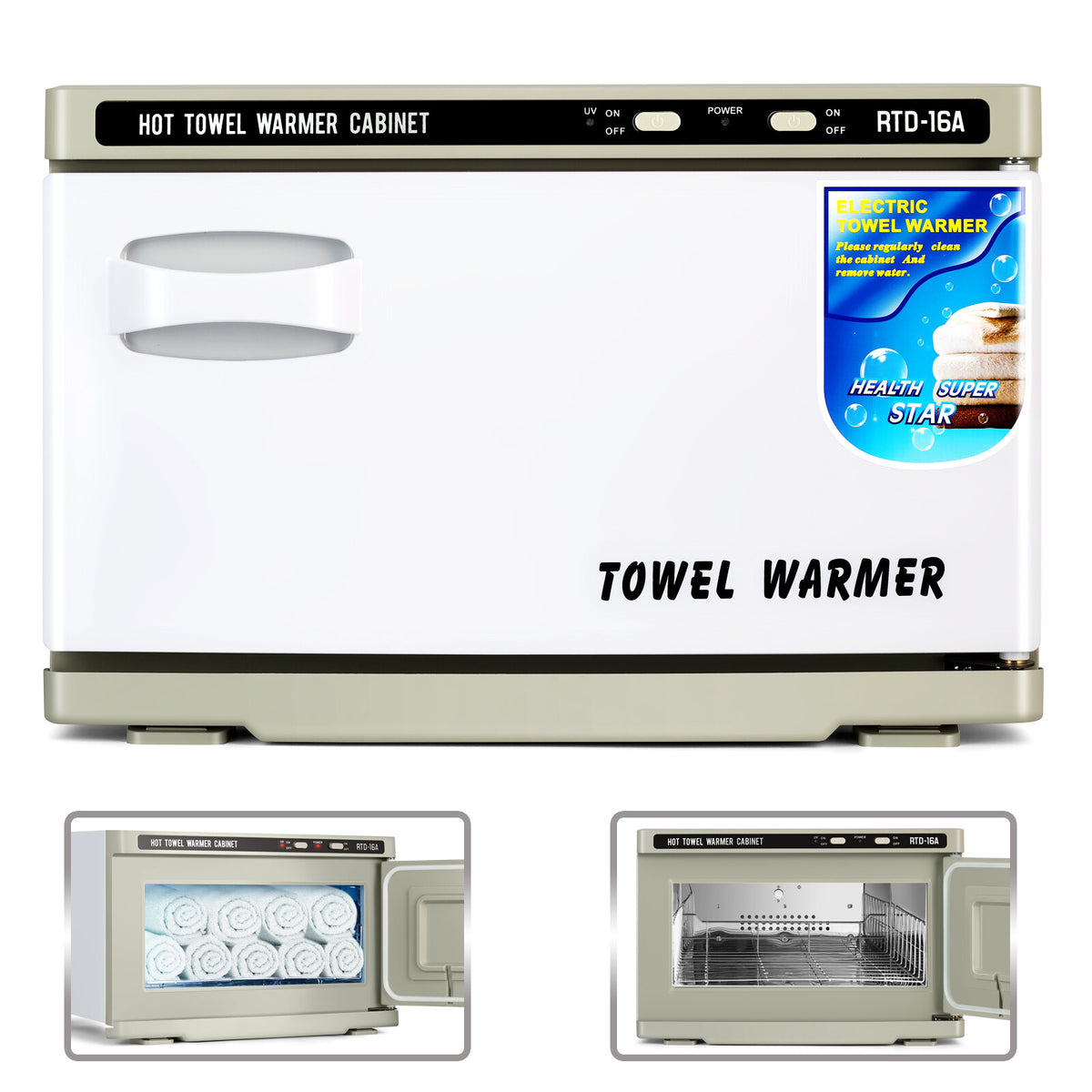 2-in-1 Towel Warmer and UV Sterilizer Cabinet for Spa and Salon