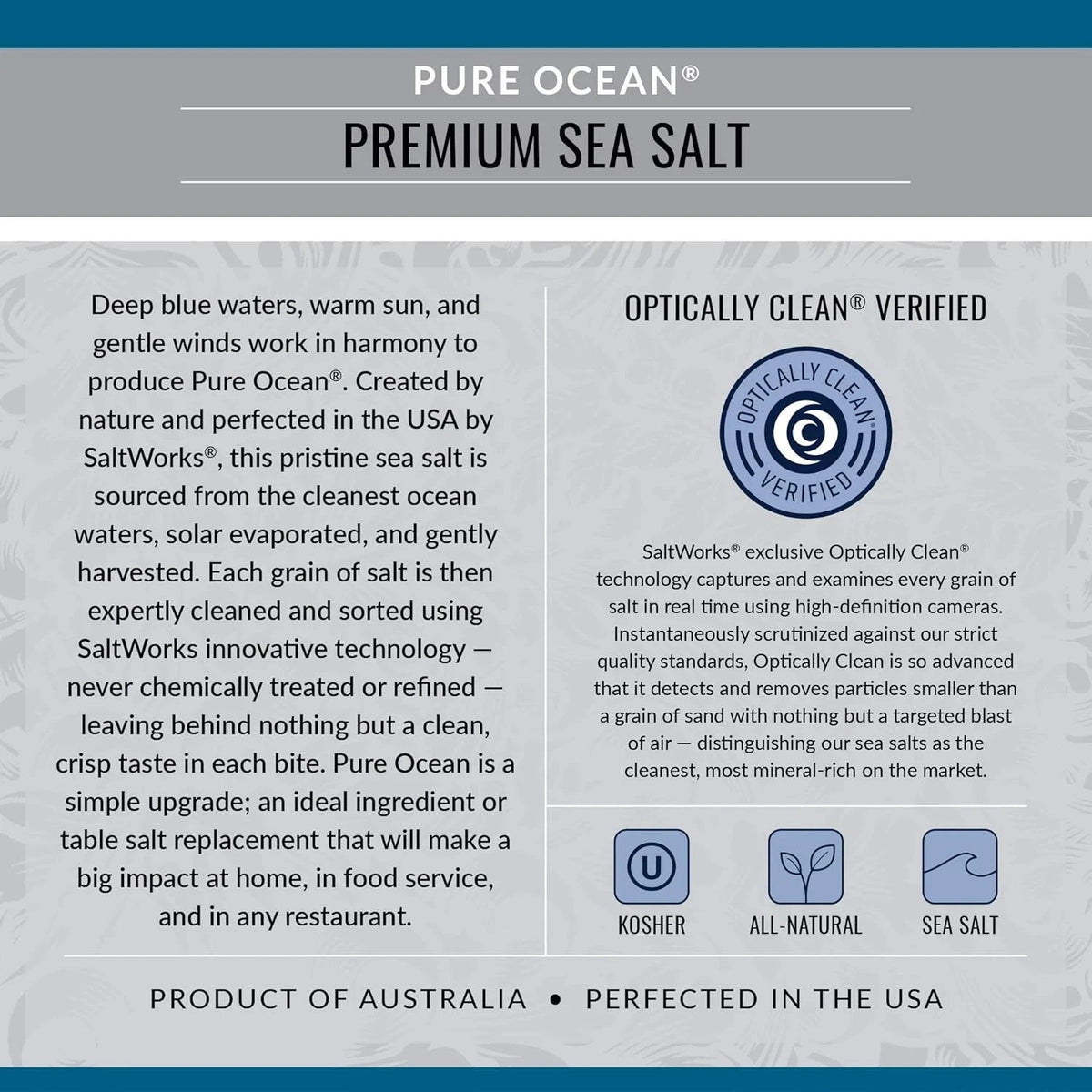 Coarse Grain Sea Salt 5 lb Bag - Natural Ocean Salt for Cooking & Grilling