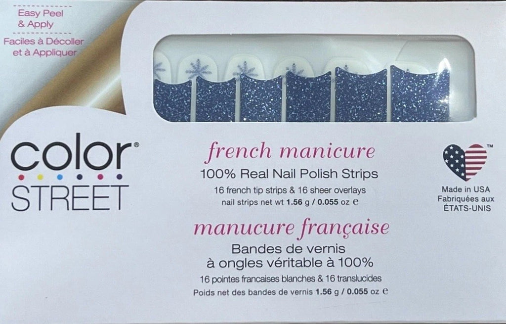 Color Street In A Flurry Nail Polish Strips - Retired French Manicure Set