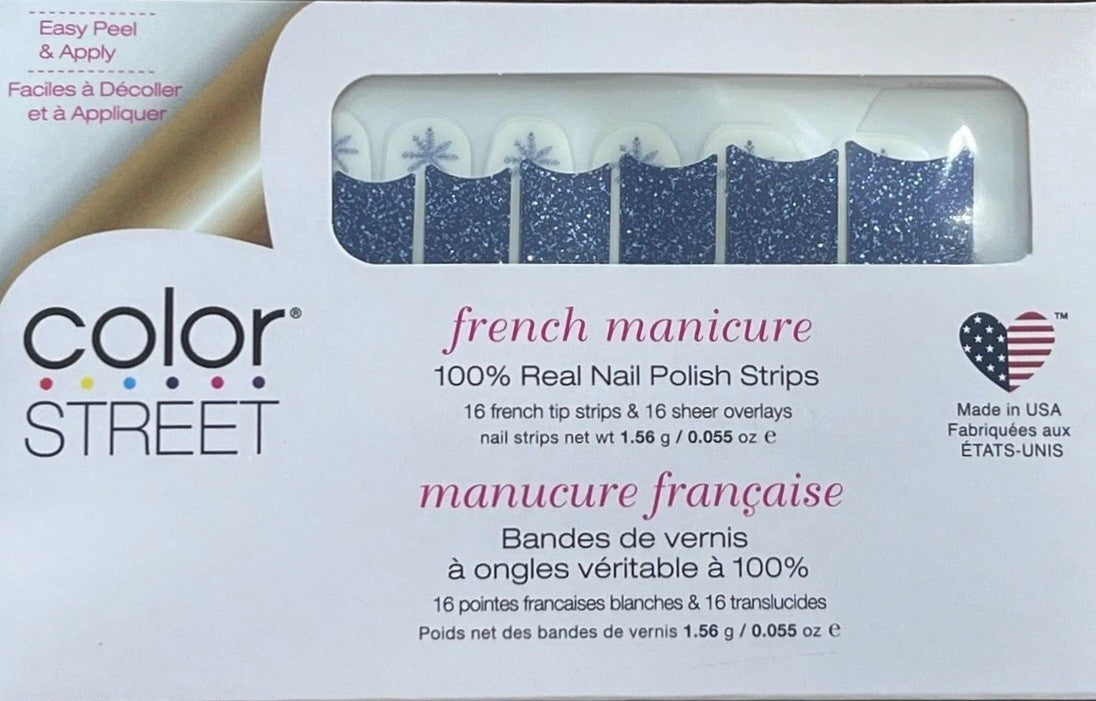 Color Street In A Flurry Nail Polish Strips - Retired French Manicure Set