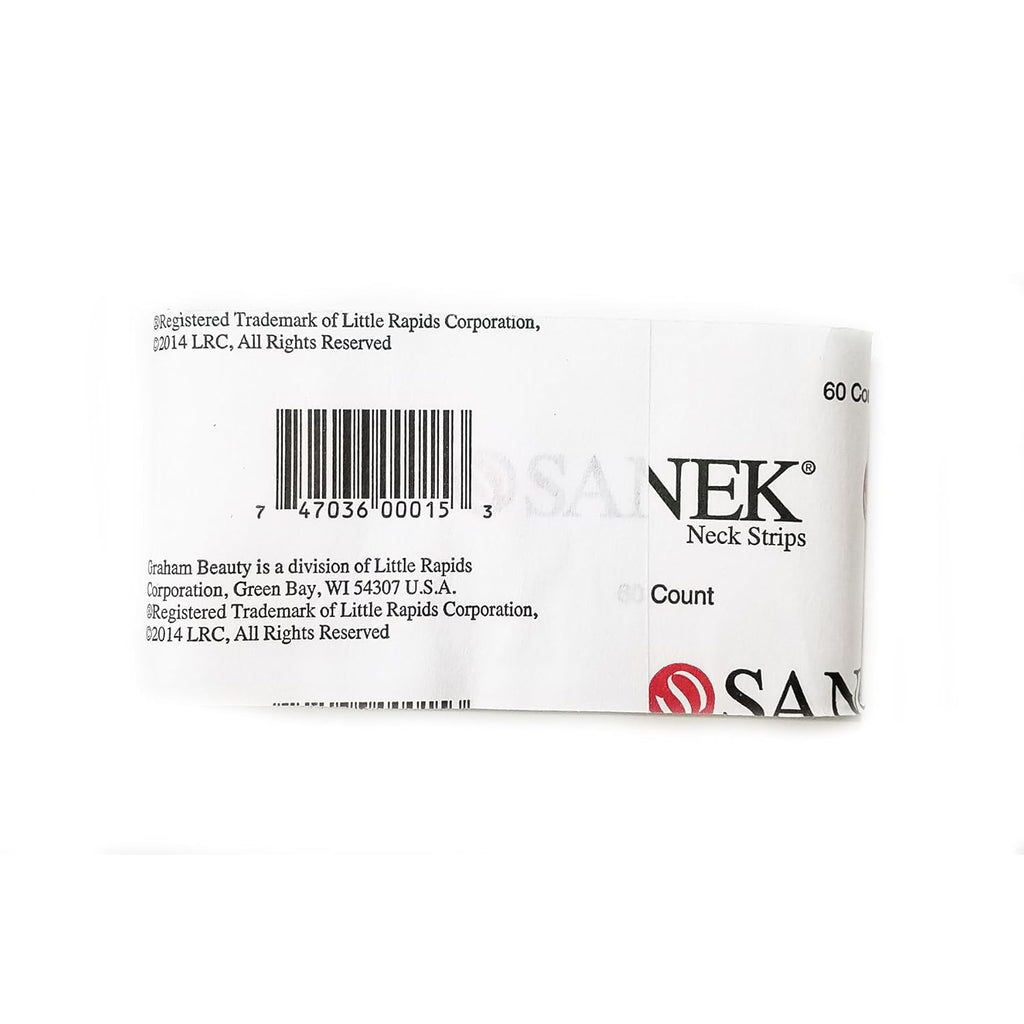 Sanek Neck Strips - Pack of 60 for Medical & Spa Use