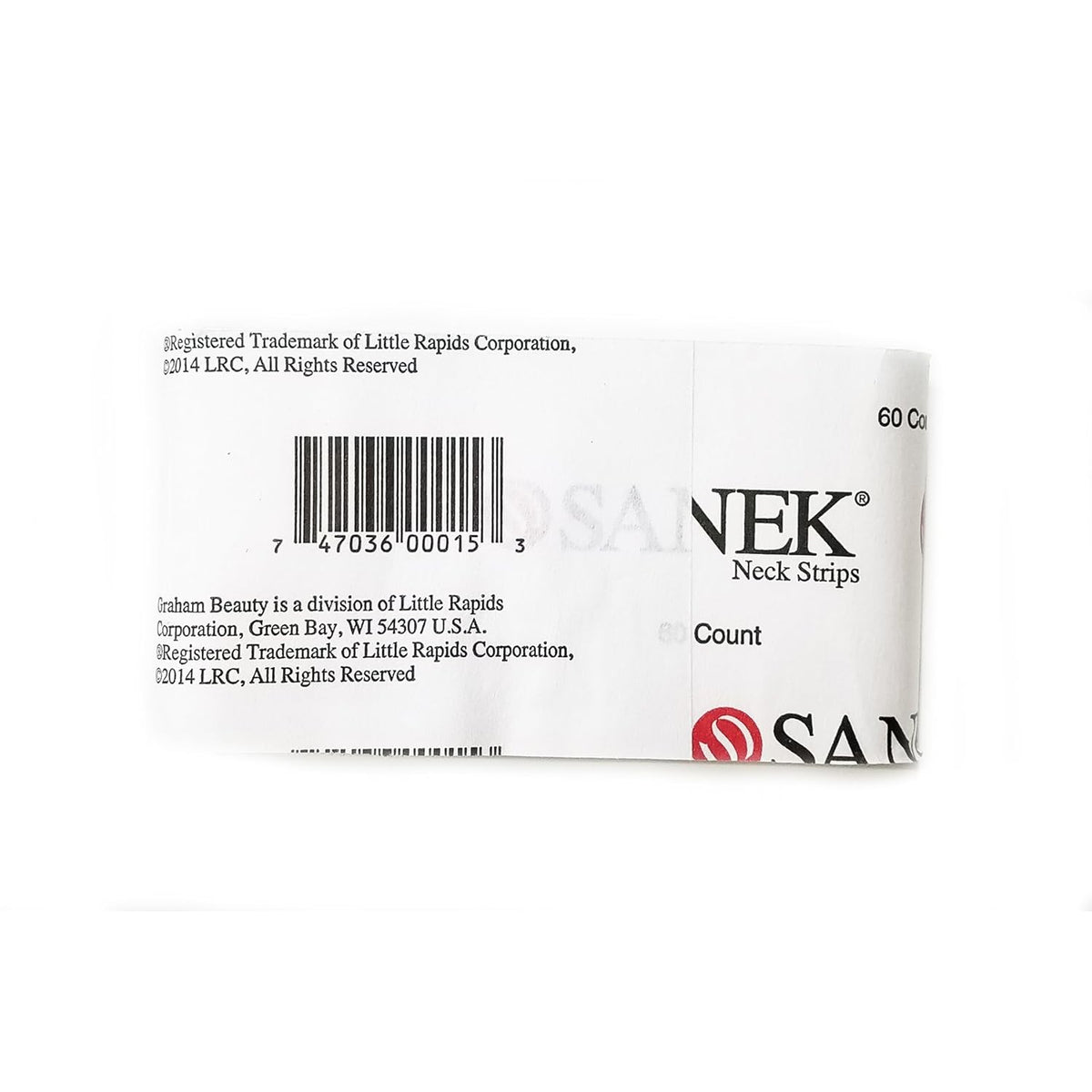 Sanek Neck Strips - Pack of 60 for Medical & Spa Use