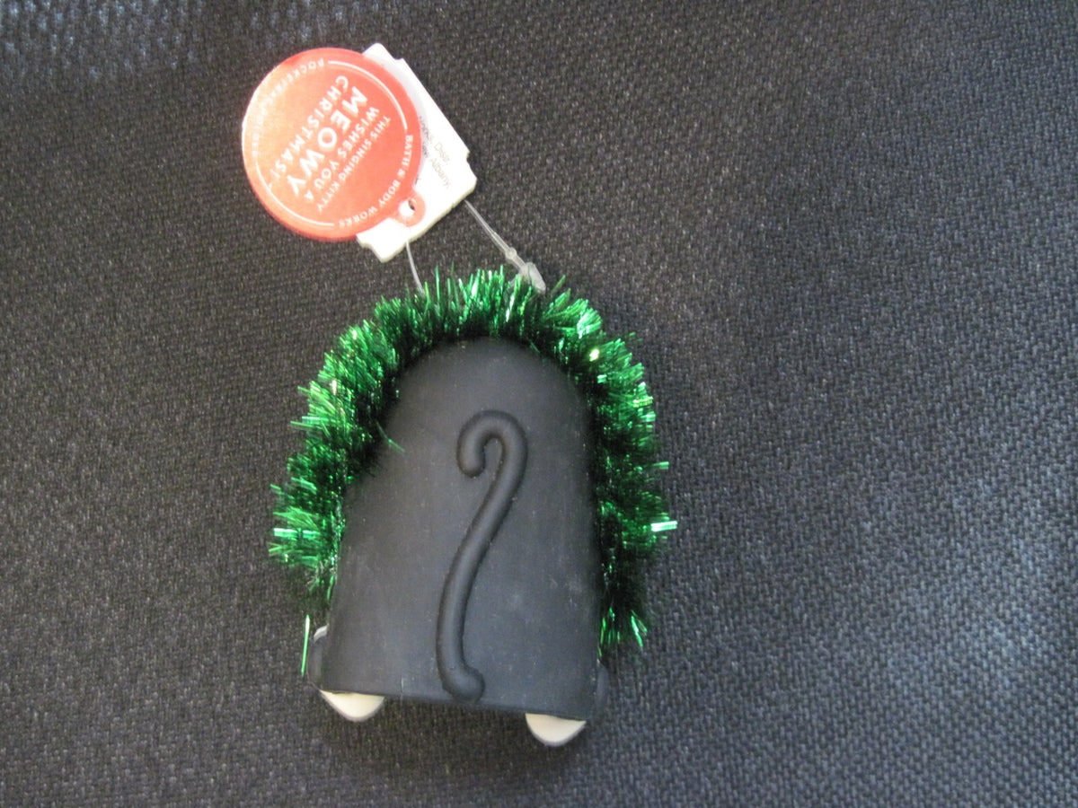 Black Cat Wreath Pocketbac Holder with Silver Clip - Bath & Body Works