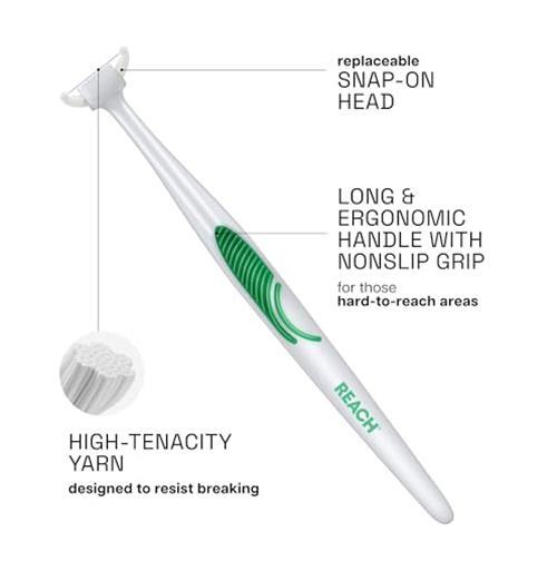 Dental Flosser Starter Kit with Refillable Heads and Assorted Flavors