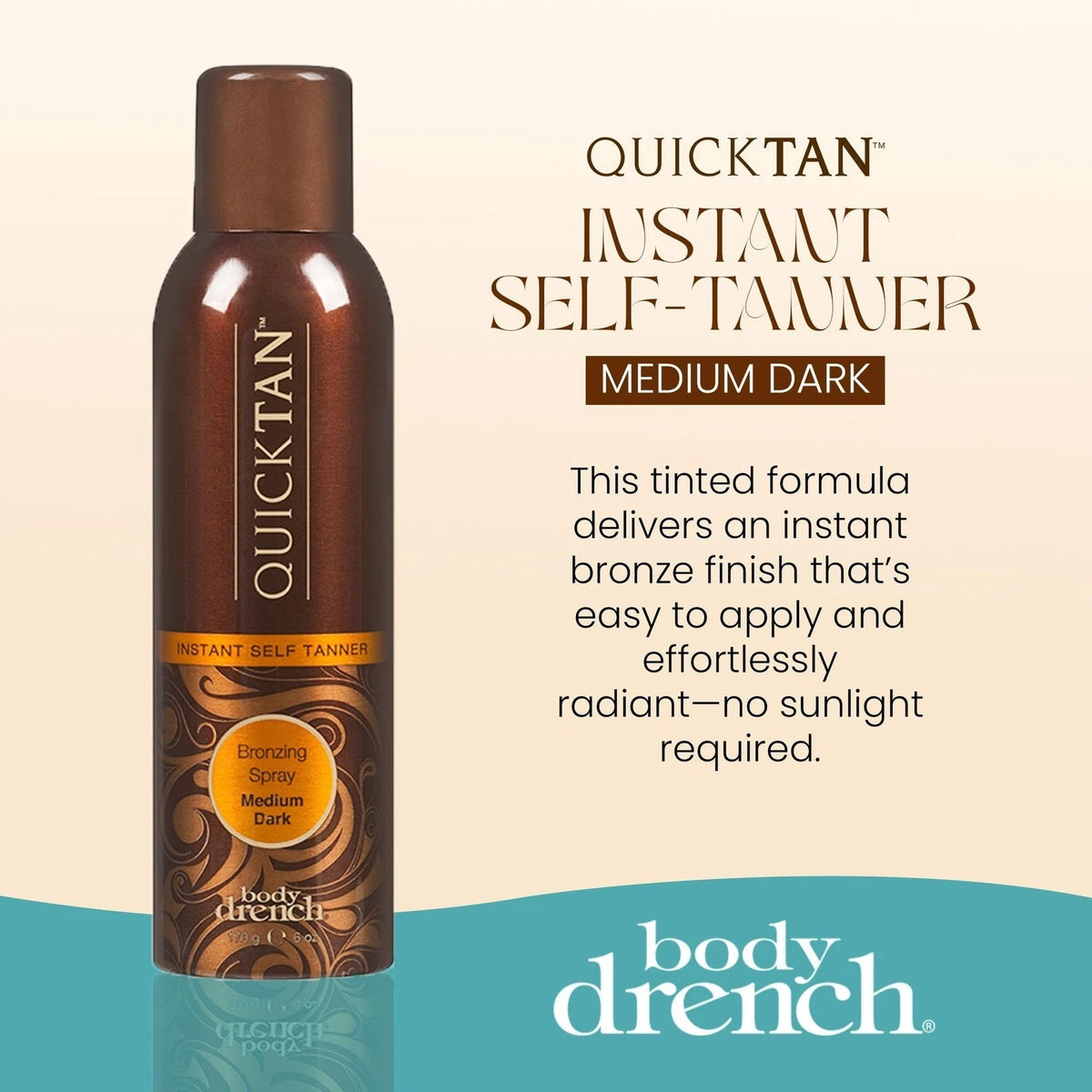 Self Tanner Bronzing Spray - Instant Sunless Tan, Streak-Free, 6 oz