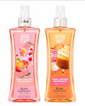 Body Fantasies Sugar Peach & Cupcake Swirl Body Mist Set - 8 oz Each
