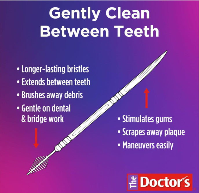 Interdental Toothpicks with Soft Bristles and Rigid Pick - 275 Count