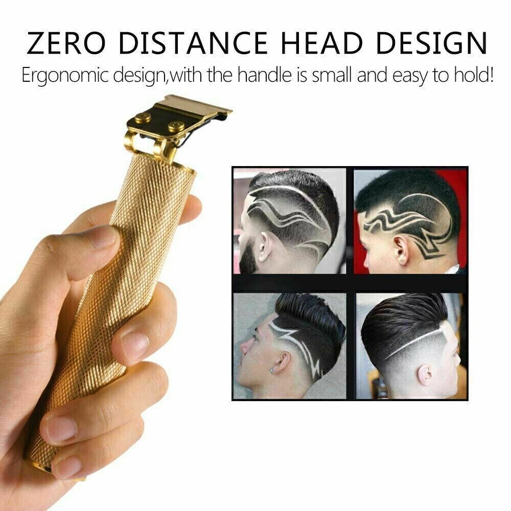 Cordless Professional Hair Clippers & Beard Trimmer for Men & Women - Gold