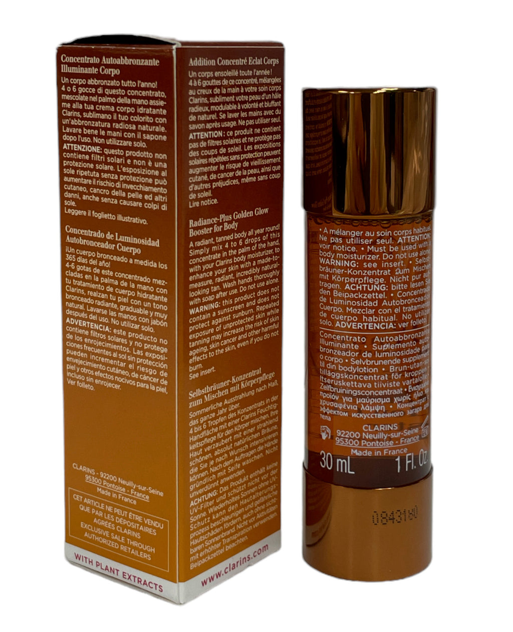 Clarins Radiance Plus Golden Glow Booster - Self Tan, Face & Body Options
