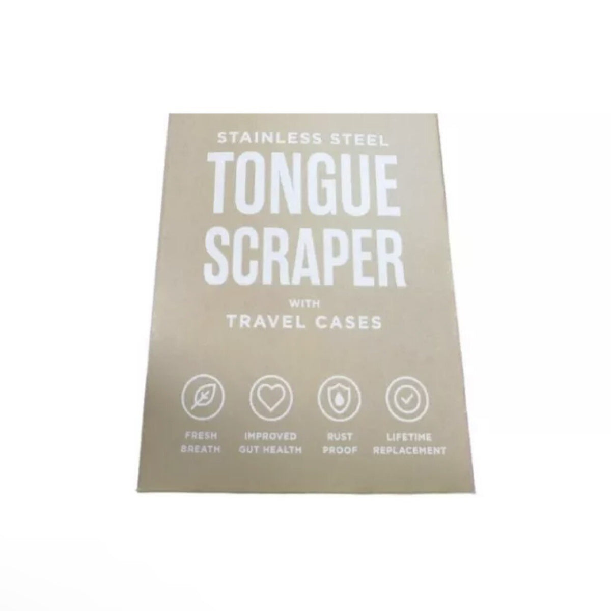 Stainless Steel Tongue Scrapers 3-Pack with Travel Cases - Improve Oral Hygiene