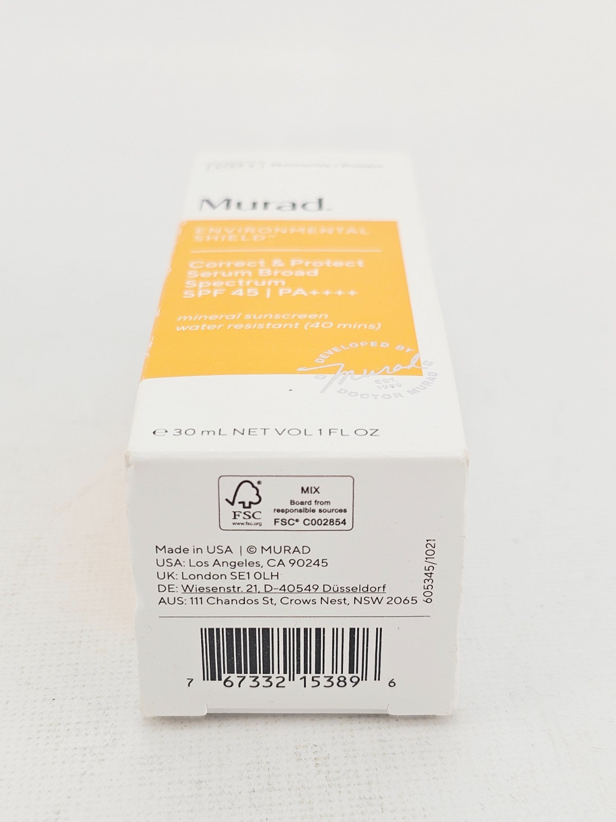 Murad Environmental Shield Correct Protect Serum SPF45 1 oz - Lot of 3