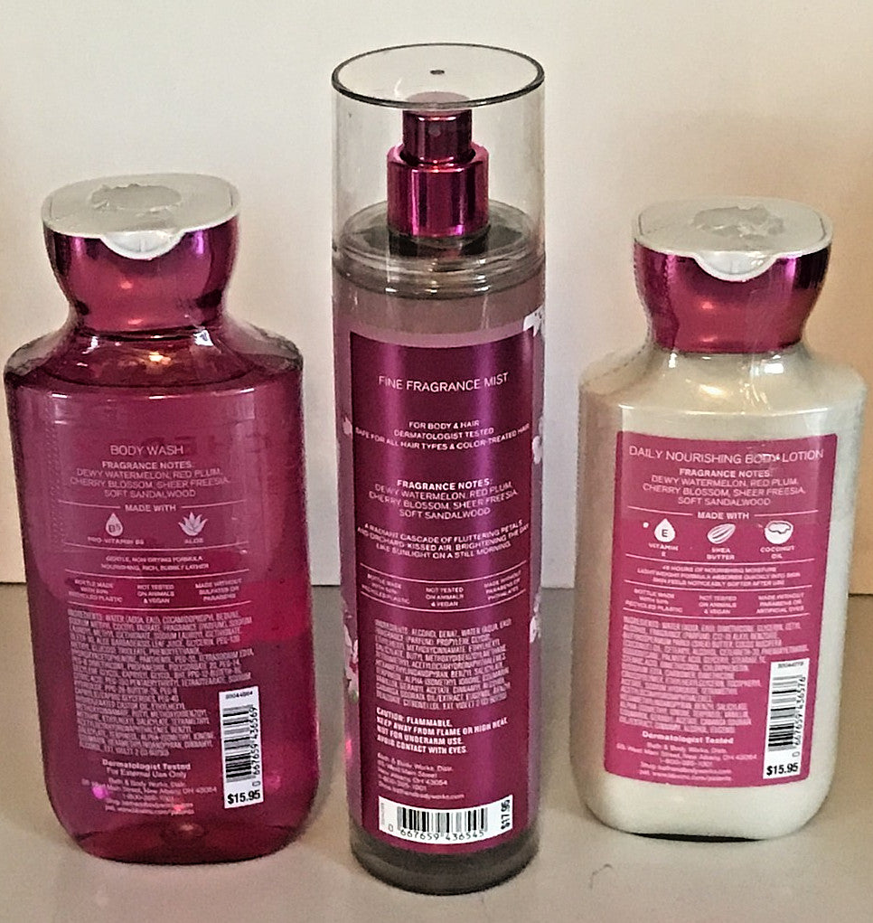 Cherry Blossom Fragrance Mist Lotion & Body Wash Set - Bath & Body Works