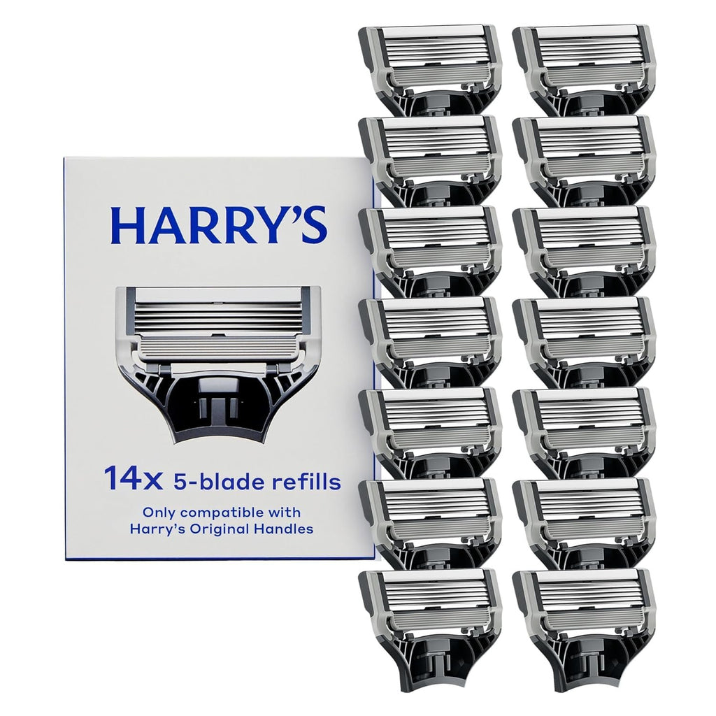 Men's Razor Blade Refills - Pack of 14 Compatible with Harry's Handles