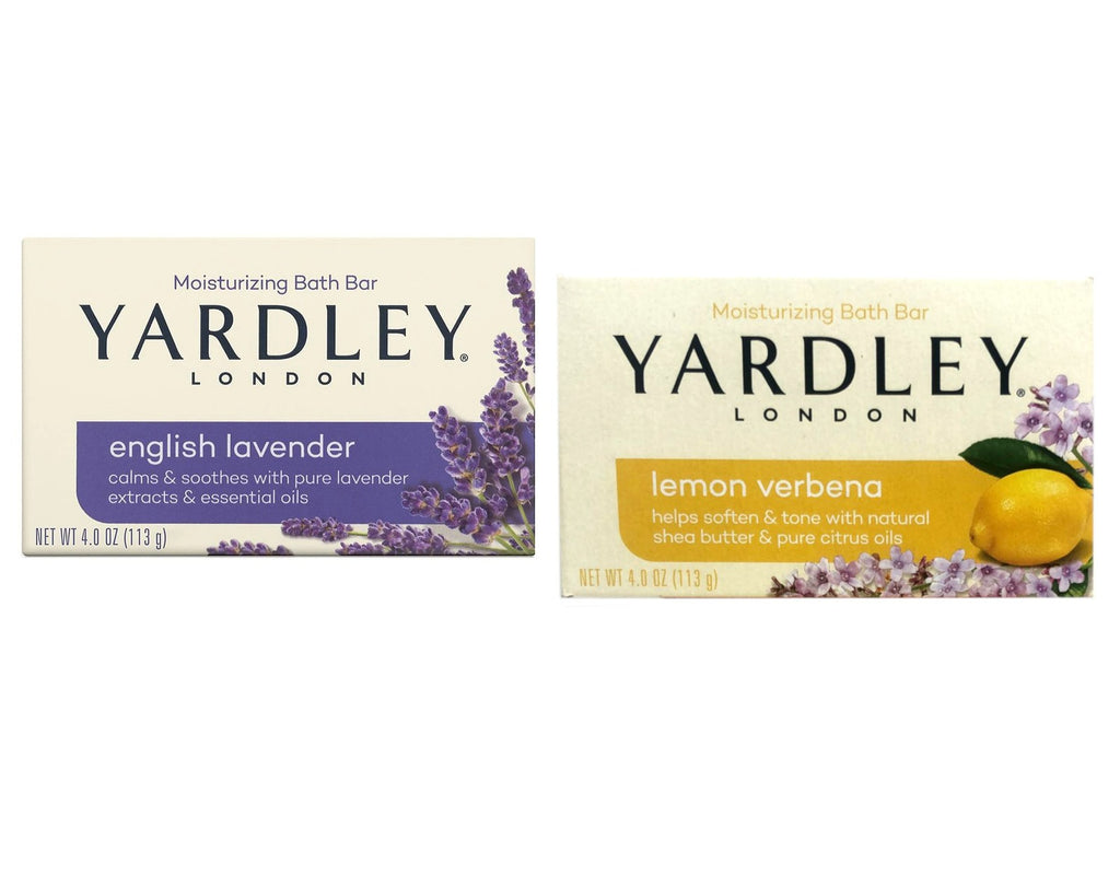Yardley London Moisturizing Bath Soap Bundle - Pack of 10 Bars, 5 Scents
