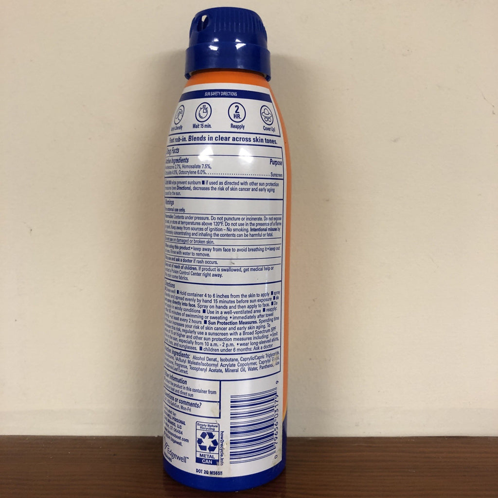 SPF 50 Water-Resistant Sunscreen Spray with Aloe for Outdoor Sports 6 fl oz