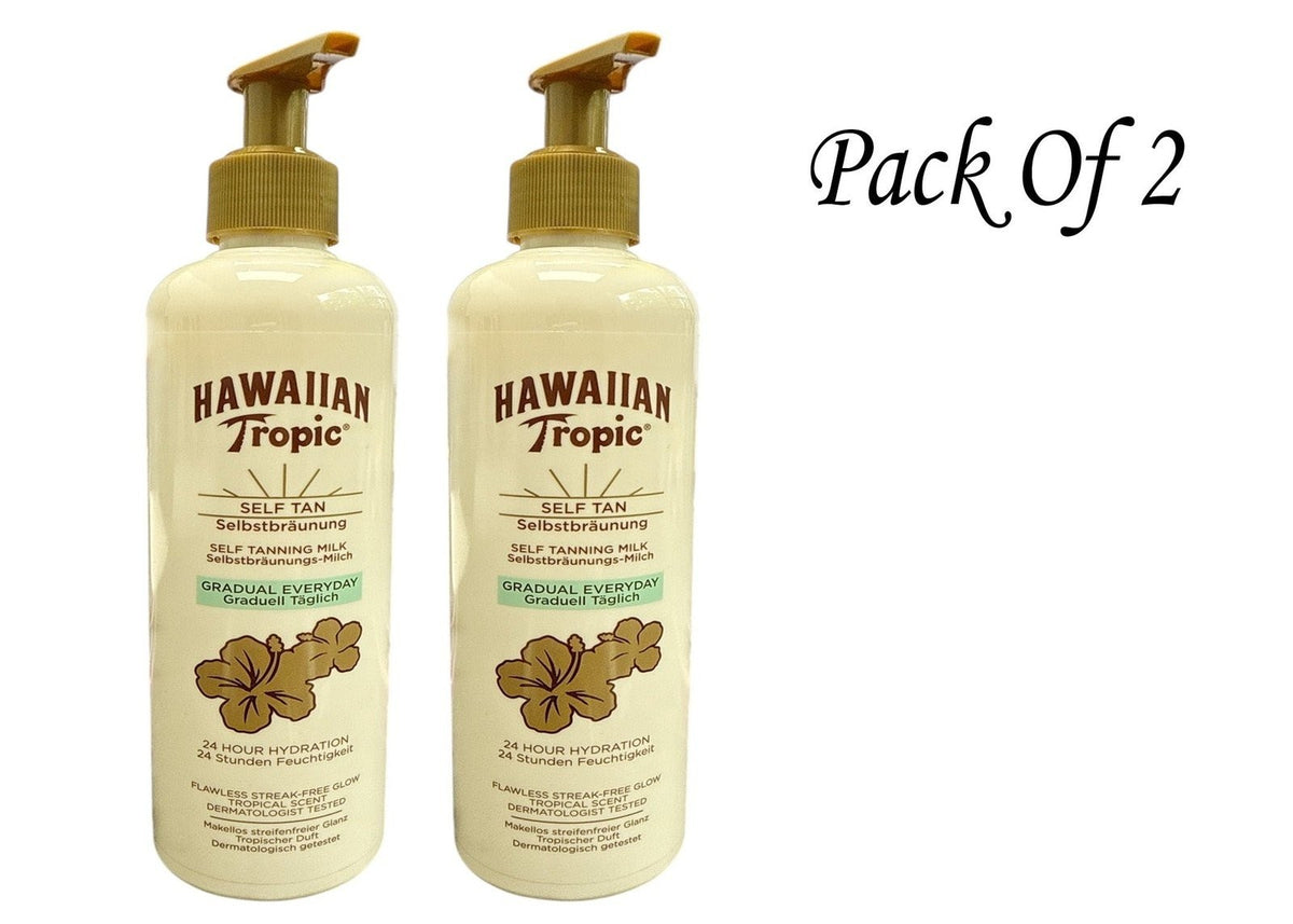 Self-Tanning Milk Lotion Daily Gradual Tan for Natural Glow 290mL Pack of 2