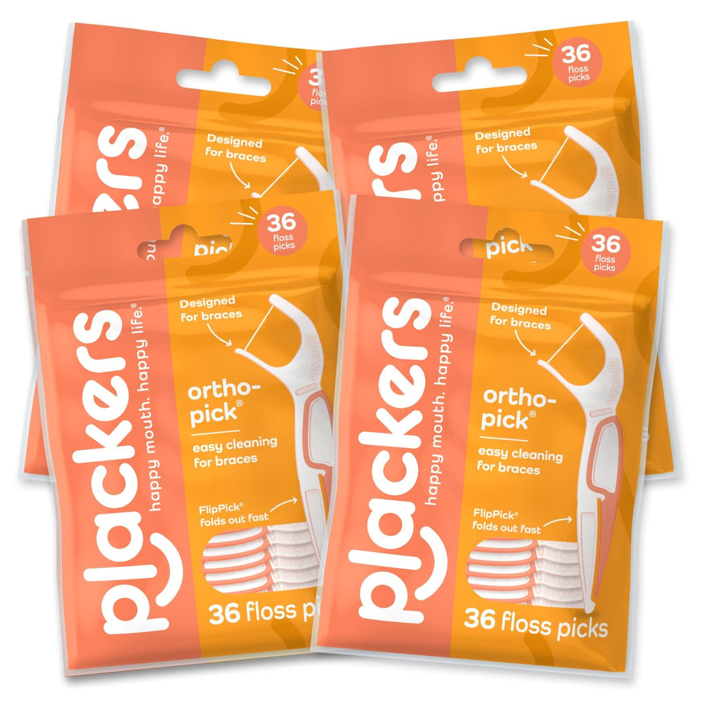 Braces Dental Floss Picks - Pack of 36, 4 Sets, Oral Hygiene Tool