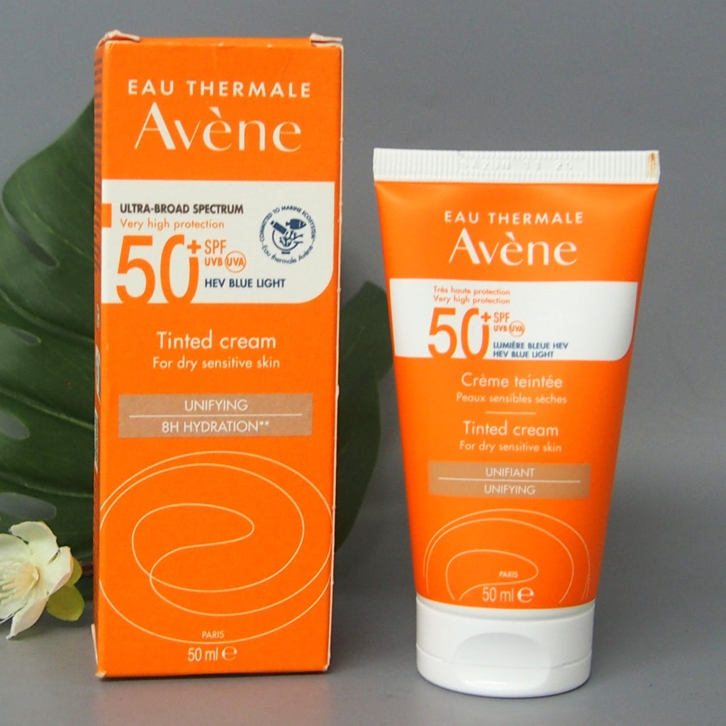 SPF50+ Tinted Sun Cream for Face & Neck - Hydrating, Water-Resistant, Sensitive Skin