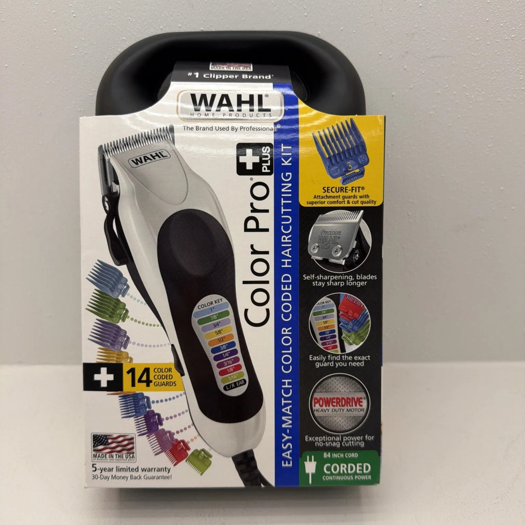 Wahl Color Pro Plus Haircut Kit with Power Drive Corded Clipper - Bonus Shaving System