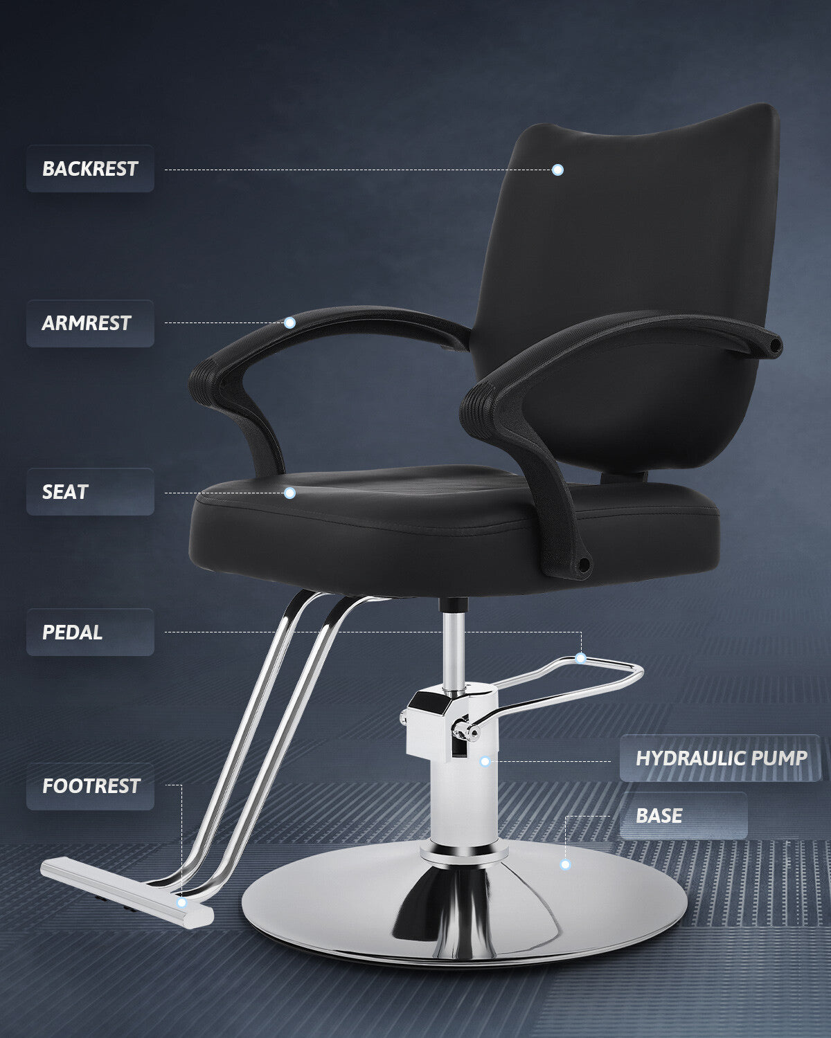 Hydraulic Barber Chair Salon Hair Styling & Spa Equipment