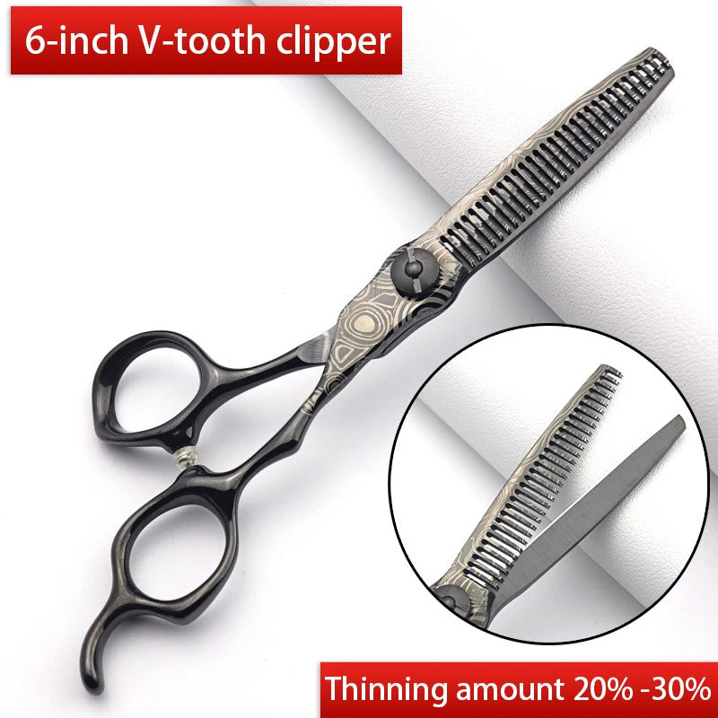 Professional 6-Inch Hair Scissors Set for Salon & Home Haircutting