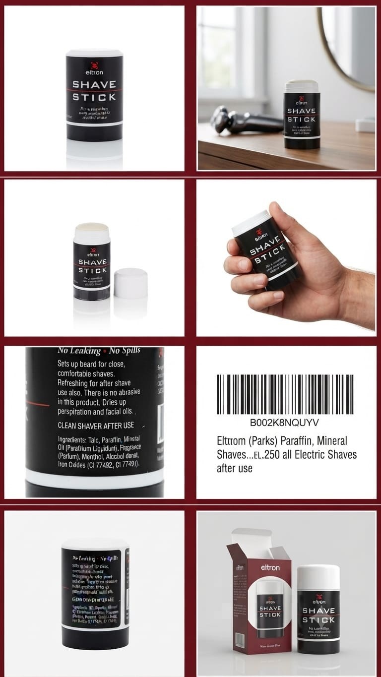 Electric Shave Stick for Men - Pre Shave Grooming Stick for Electric Razors