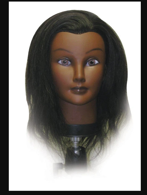 Afro Human Hair Manikin Head for Cosmetology & Hair Styling Practice