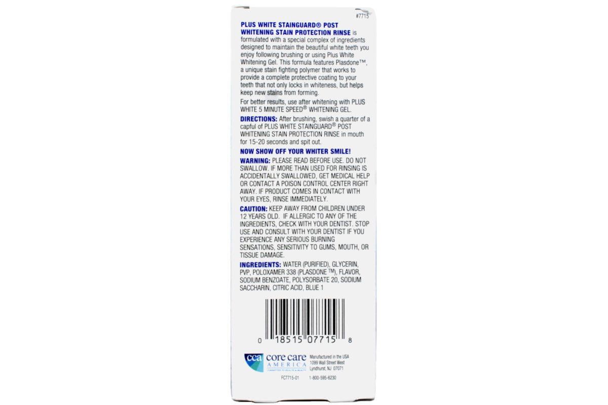 Post Whitening Mouthwash - Protects Against Stains & Yellowing 6 oz