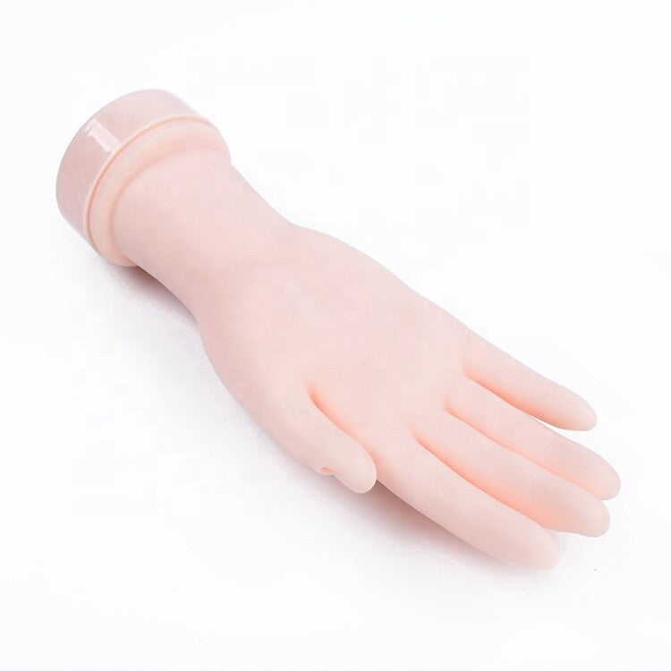 Flexible Nail Art Practice Hand Manicure Training Tool for Beginners