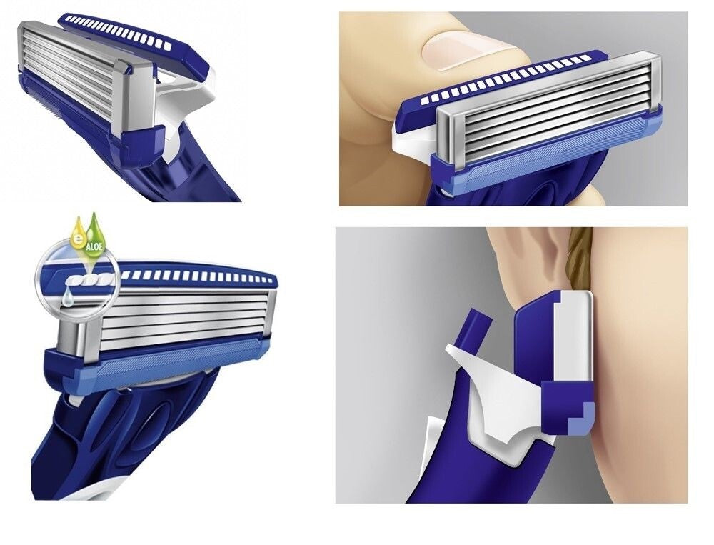 Genuine Schick Hydro 5 Razor Blade Refills 16 Count + Shaver Handle