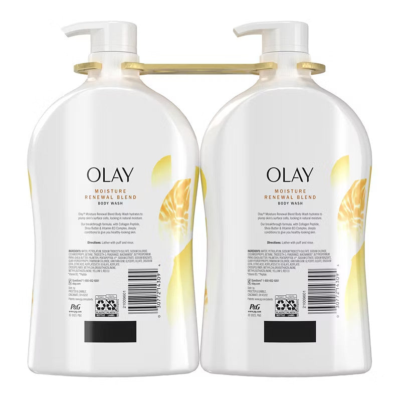 Moisture Renewal Body Wash 2-Pack - Hydrating Shower Gel for Dry Skin
