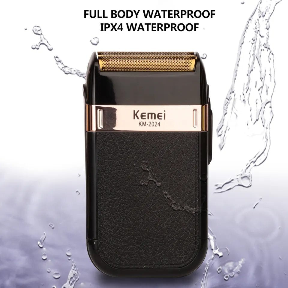 Rechargeable Men Electric Shaver Trimmer Waterproof Cordless Razor - KM-2024