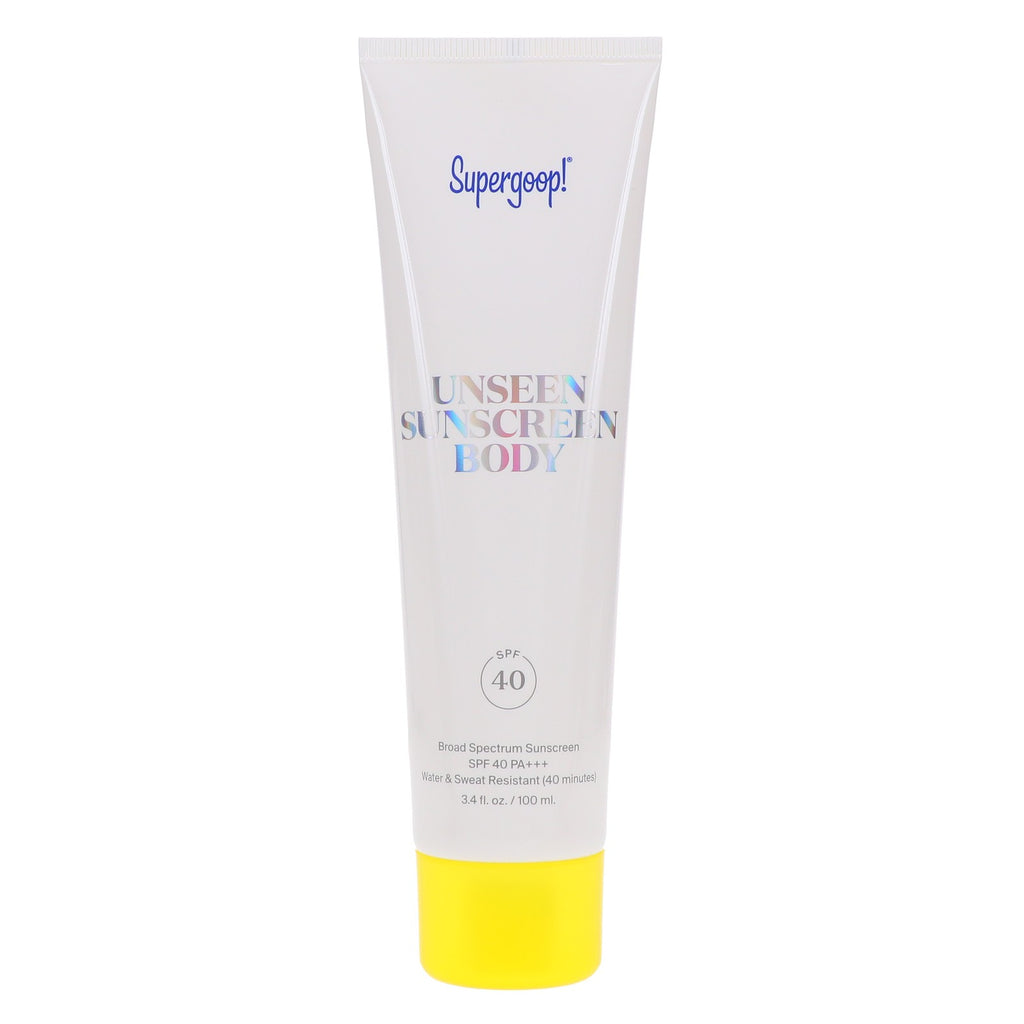 Unseen Sunscreen Body SPF 40 - Invisible, Weightless Sun Protection 3.4 oz