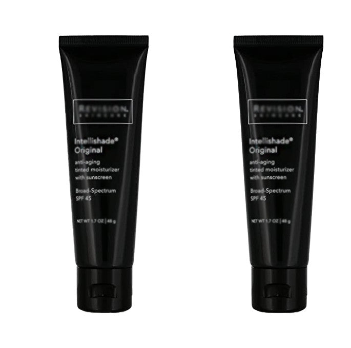 2 Pack Tinted Moisturizer SPF 45 - Intellishade Original by Revision, 1.7 oz