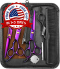 Professional Hair Cutting Scissors Set with Thinning & Styling Tools - 6.89 Inches