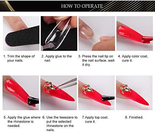 4-Pack Acrylic Nail Glue with Strong Adhesion and Easy Application