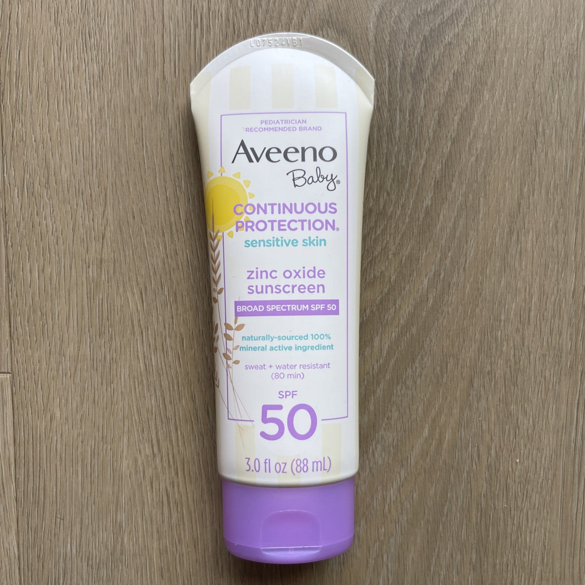 Baby Mineral Sunscreen SPF 50 Sensitive Skin 3 oz - Continuous Protection